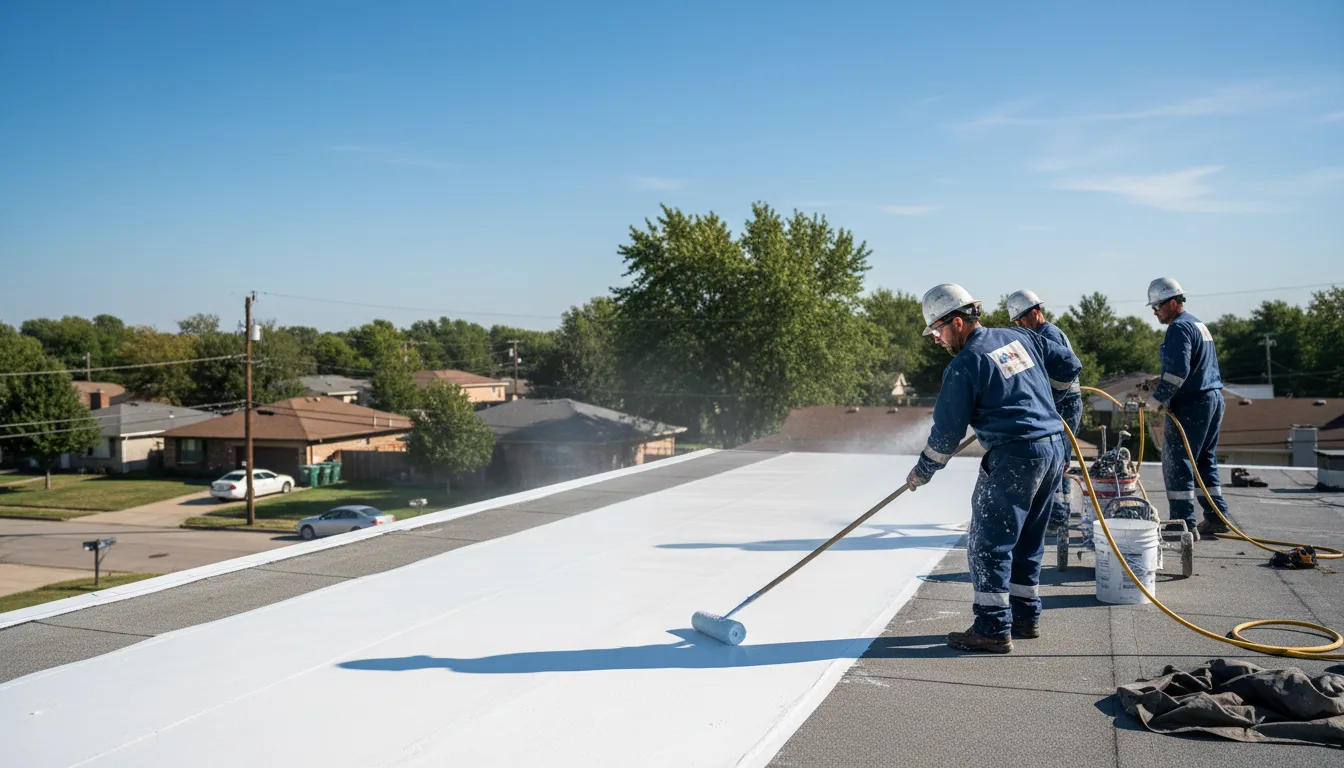 Commercial roof coating in Wonder Lake, IL near me